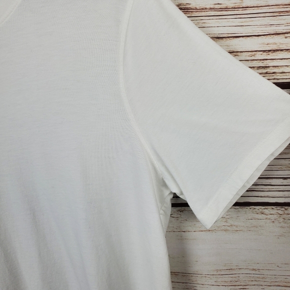 American Giant Mens Medium White Short Sleeve Crew Neck T-Shirt Tee #4 - Picture 5 of 9